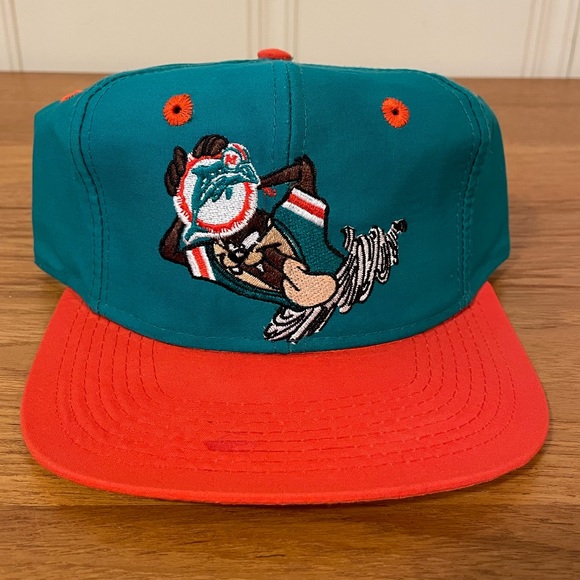 NFL Other - RARE VTG 90s Miami Dolphins NFL Looney Tunes Taz Tasmanian Devil Snapback Hat